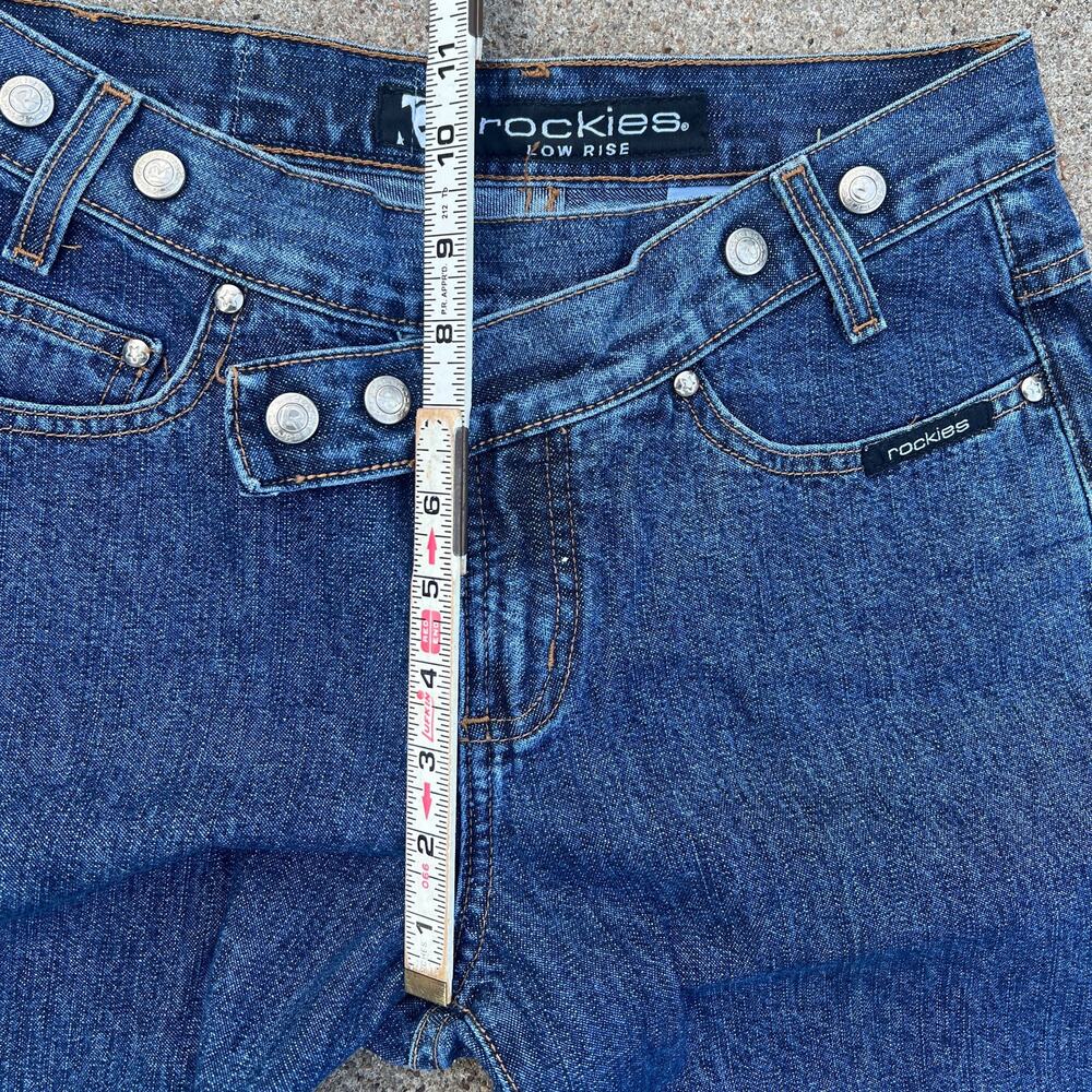 Y2K 2000s Low Rise Rockies Western Blue Jeans | Size 27 x 30 | - Picture 6 of 7